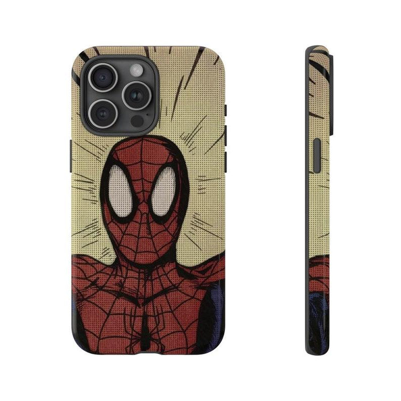 Vintage Comic Style Sp5Der Man Phone Case , Retro Comic Book Aesthetic for Sp5Der Man Fans, for 15 14 13 12 11 Pro Max 8 X XR XS Accessories Protection Durable