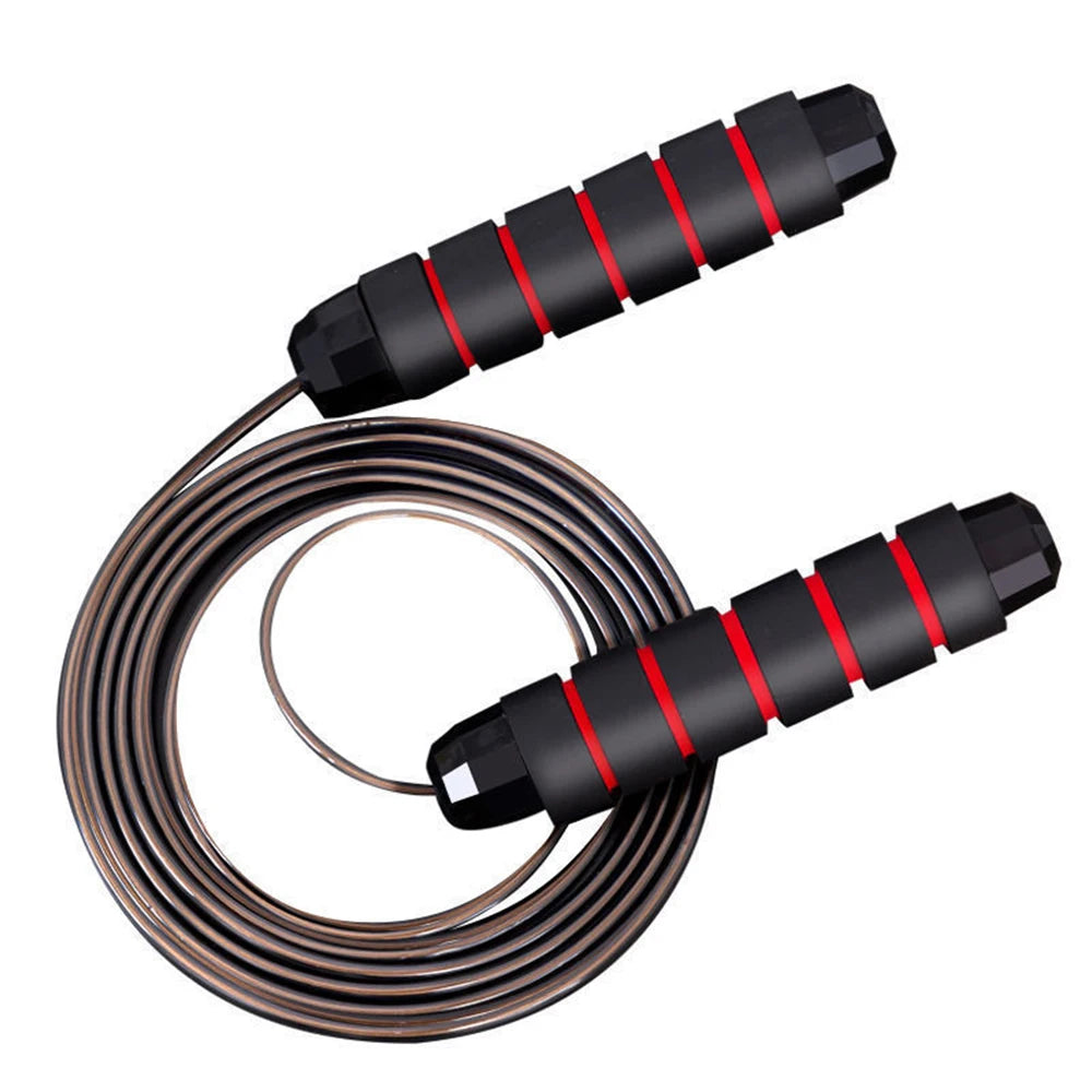 Jump Rope Adjustable Steel Skipping Rope Rapid Speed Jumping Rope Foam Handle Exercise Fitness Home Gym