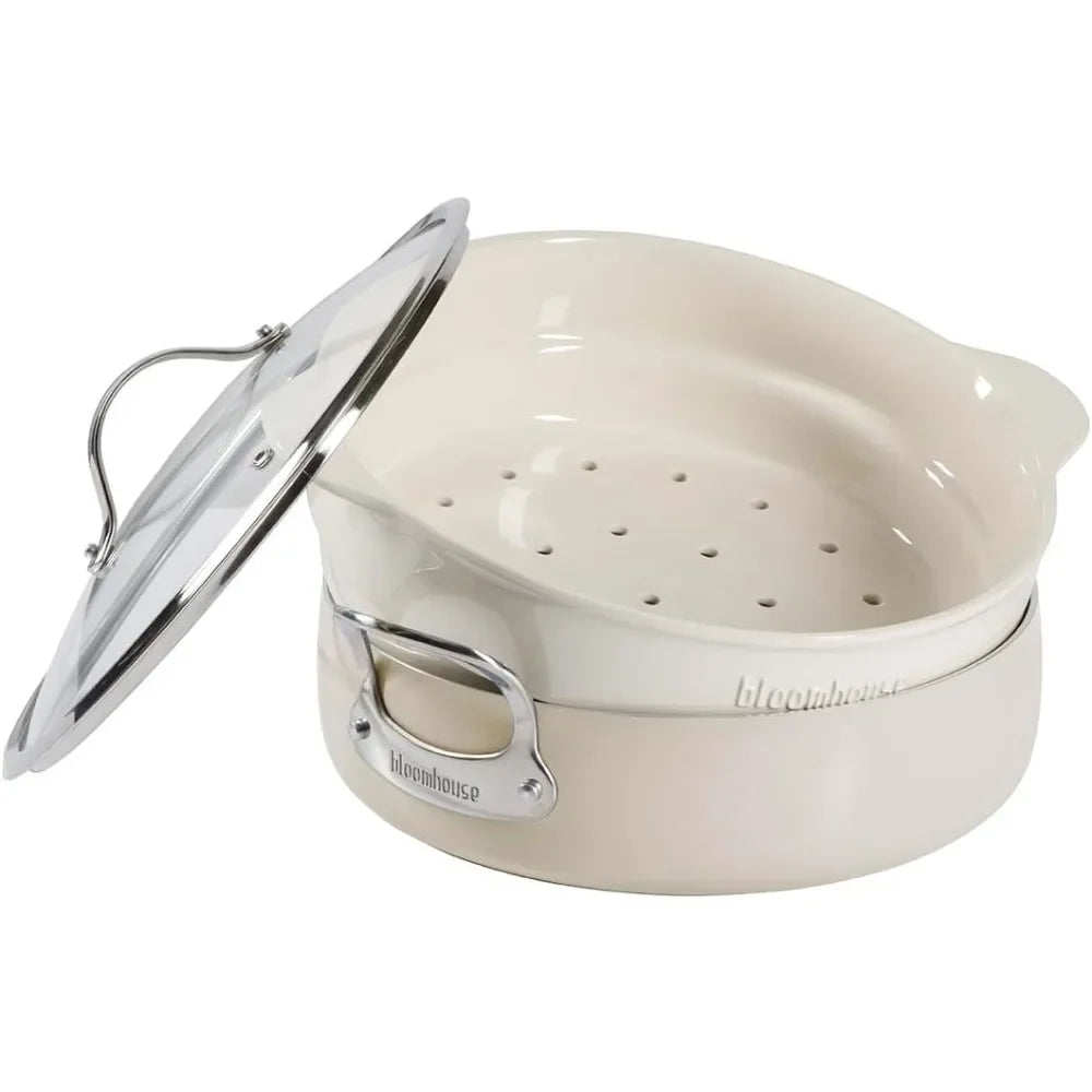 Triply Stainless Steel Pots and Pans Cookware Set W/Non-Stick Non-Toxic Ceramic Interior Oprah's Favorite Things