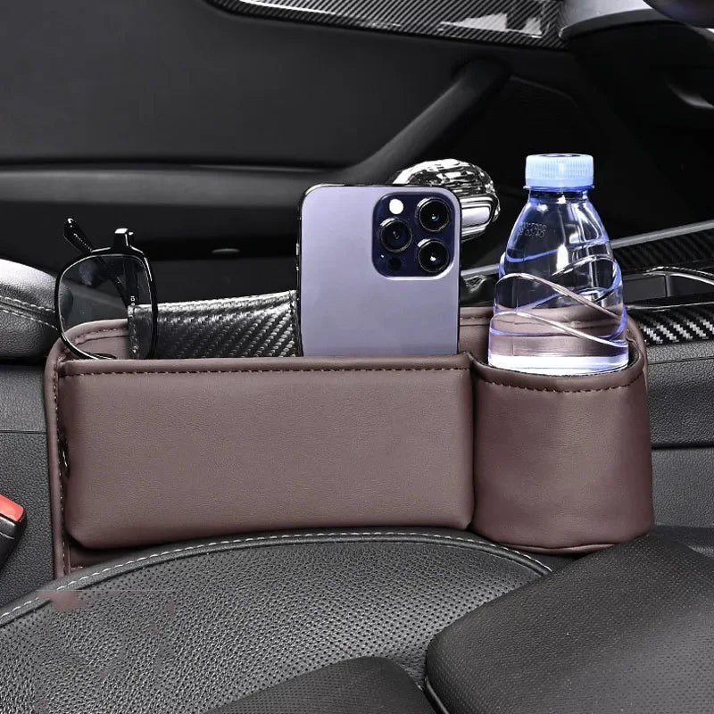 Car Seat Leather Gap Bag Multifunction Car Seat Organizer Auto Console Side Seat Plug Filler Organizer Box Car Interior