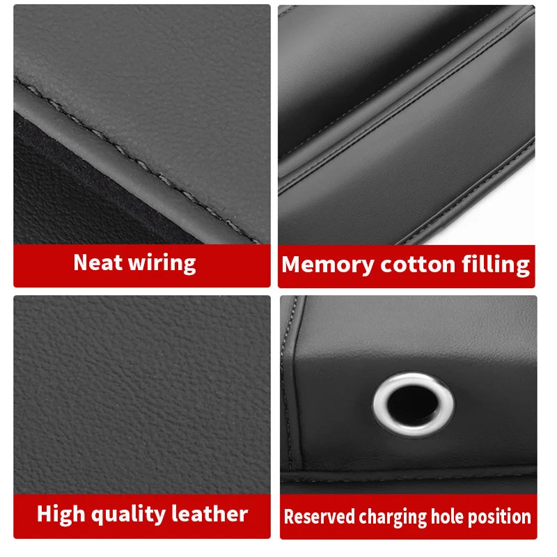 Leather Car Seat Gap Bag Multifunction Car Seat Organizer Auto Console Side Seat Car Interior