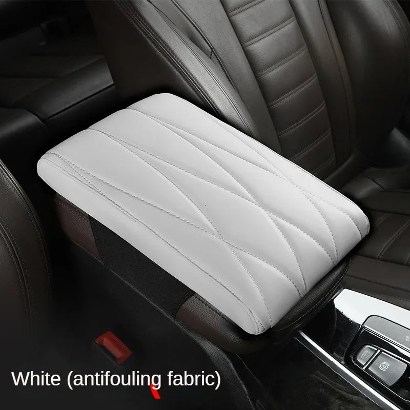 Leather Memory Foam Car Armrest Universal Center Cushion Stripe