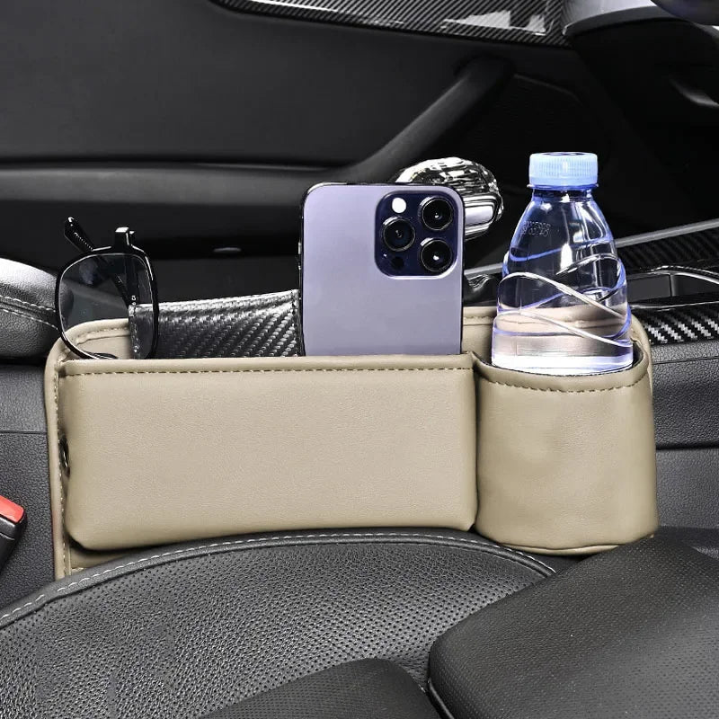 Car Seat Leather Gap Bag Multifunction Car Seat Organizer Auto Console Side Seat Plug Filler Organizer Box Car Interior