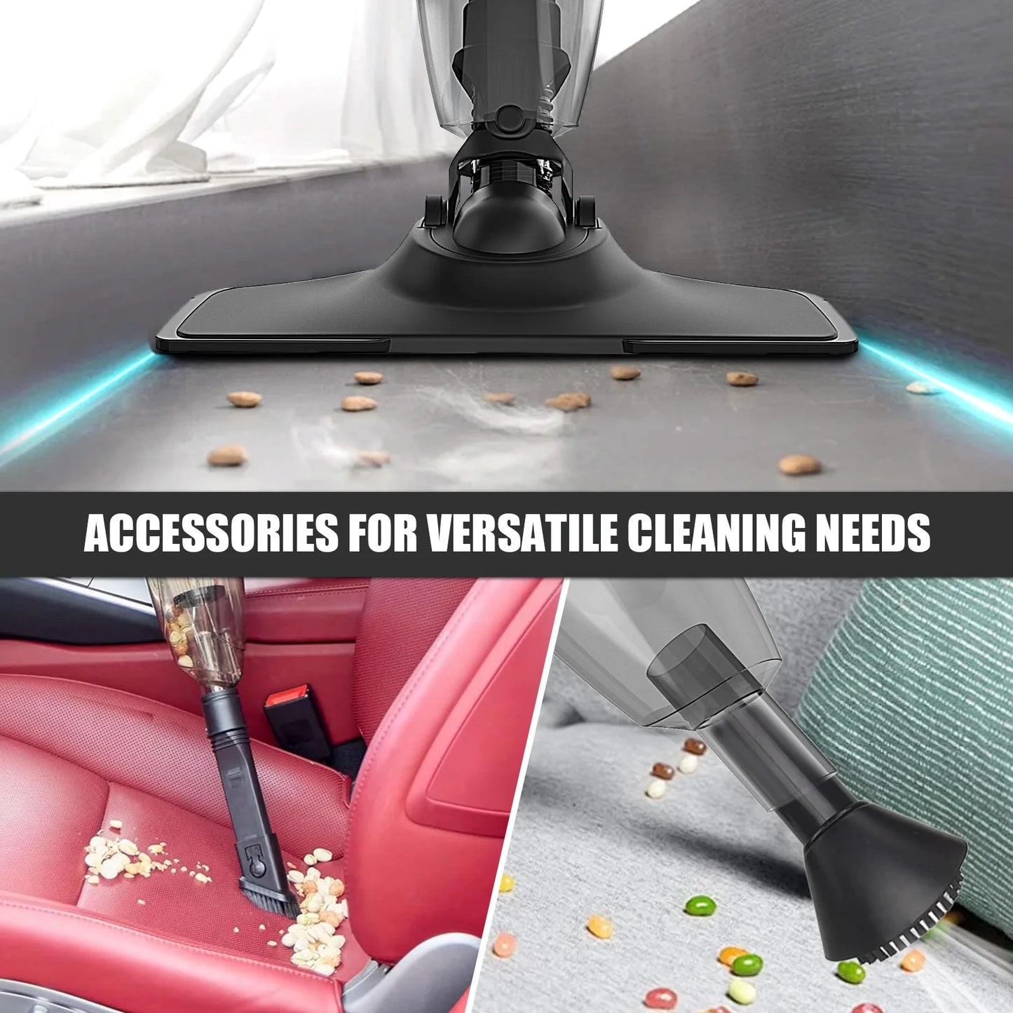 Cordless Vacuum Cleaner for Milwaukee 20V Battery Handheld Vacuum Cleaner Portable for Hard Floor Carpet Car Pet Hair No battery