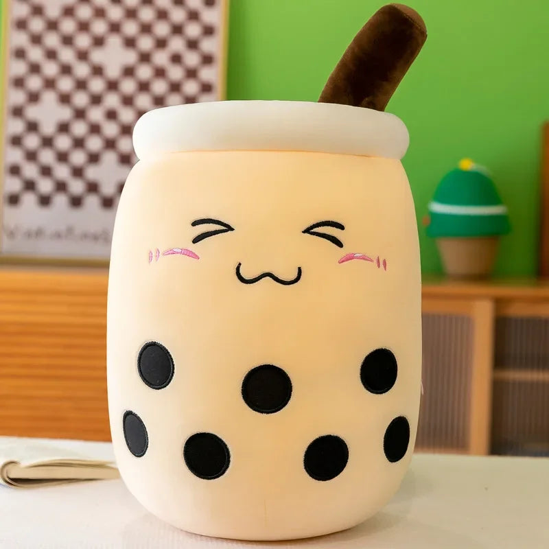 Giant Size Bubble Tea Plushies Squishy Milk Tea Boba Pillow Peluche Ice Cream Fruits Juice Drink Bottle Prop Decor 22-70cm