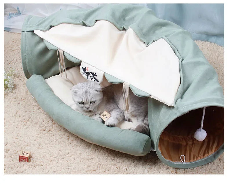 Cat Tunnel Four Seasons Universal Cat Toy for Convenient Storage and Folding Little Cat Supplies