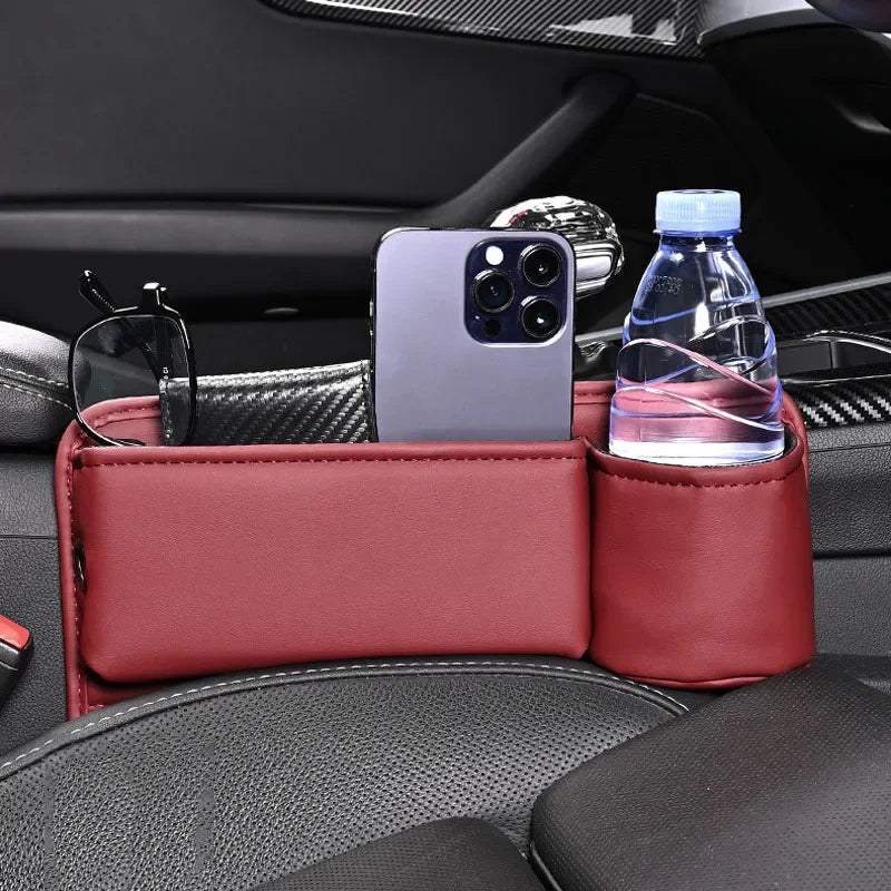 Car Seat Leather Gap Bag Multifunction Car Seat Organizer Auto Console Side Seat Plug Filler Organizer Box Car Interior