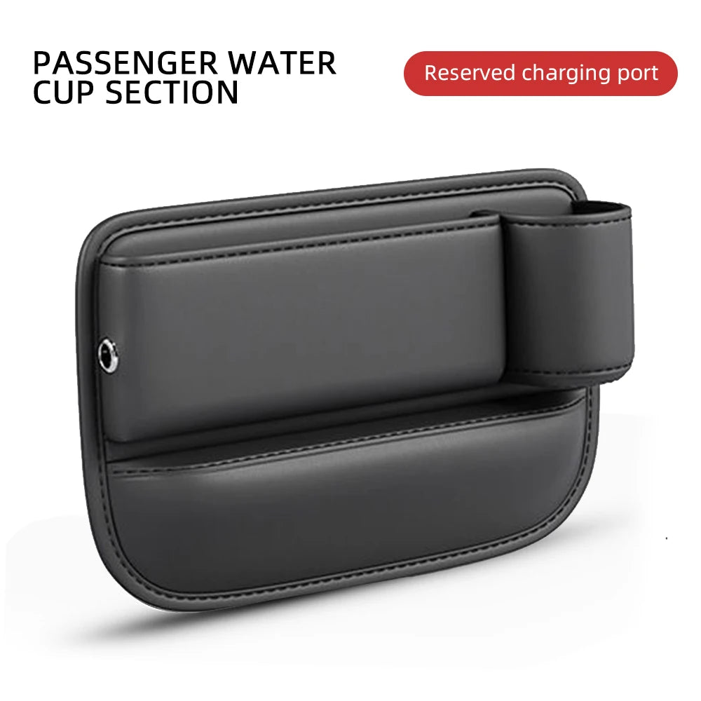 Leather Car Seat Gap Bag Multifunction Car Seat Organizer Auto Console Side Seat Plug Filler Organizer Box Car Interior