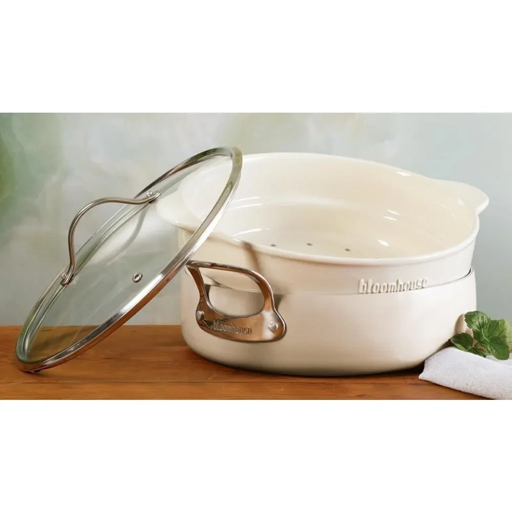 Triply Stainless Steel Pots and Pans Cookware Set W/Non-Stick Non-Toxic Ceramic Interior Oprah's Favorite Things