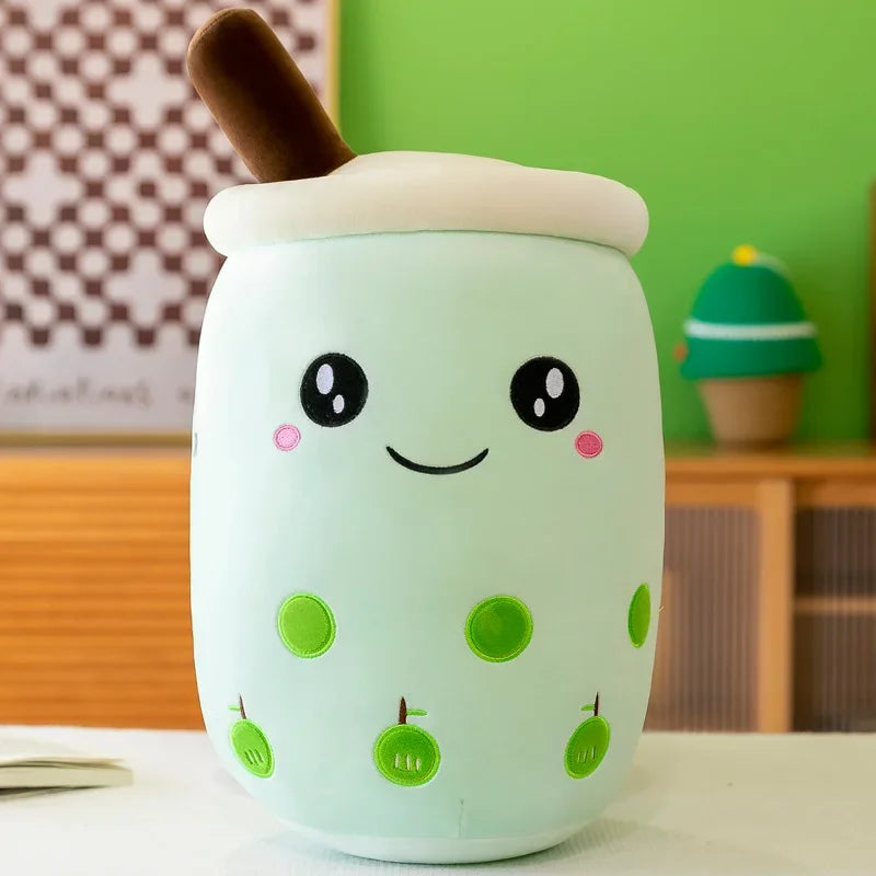 Giant Size Bubble Tea Plushies Squishy Milk Tea Boba Pillow Peluche Ice Cream Fruits Juice Drink Bottle Prop Decor 22-70cm