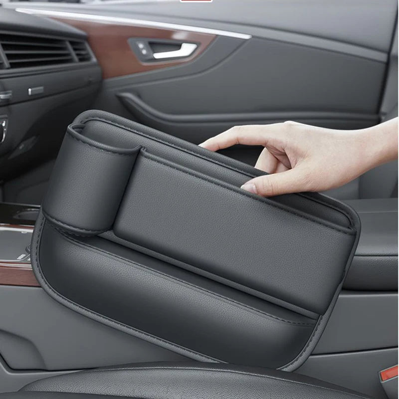 Leather Car Seat Gap Bag Multifunction Car Seat Organizer Auto Console Side Seat Plug Filler Organizer Box Car Interior