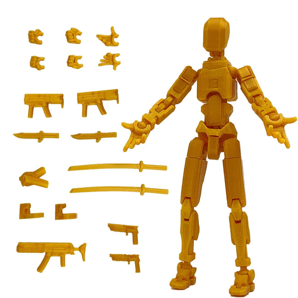 Multi-Jointed Movable Shapeshift Robot 2.0 3D Printed Mannequin Dummy 13 Action Figures Toys Kids Adults Parent-children Games