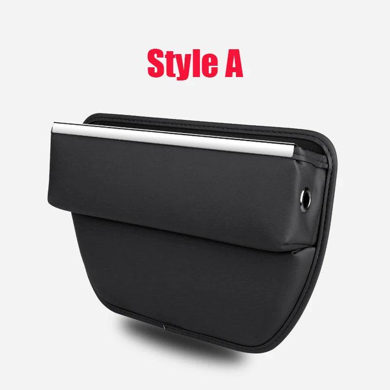 Car Seats Gaps Leather Bag Multifunction Car Seats Organizer Auto Console Side Seats Plug Filler Organizer Box Car Interior