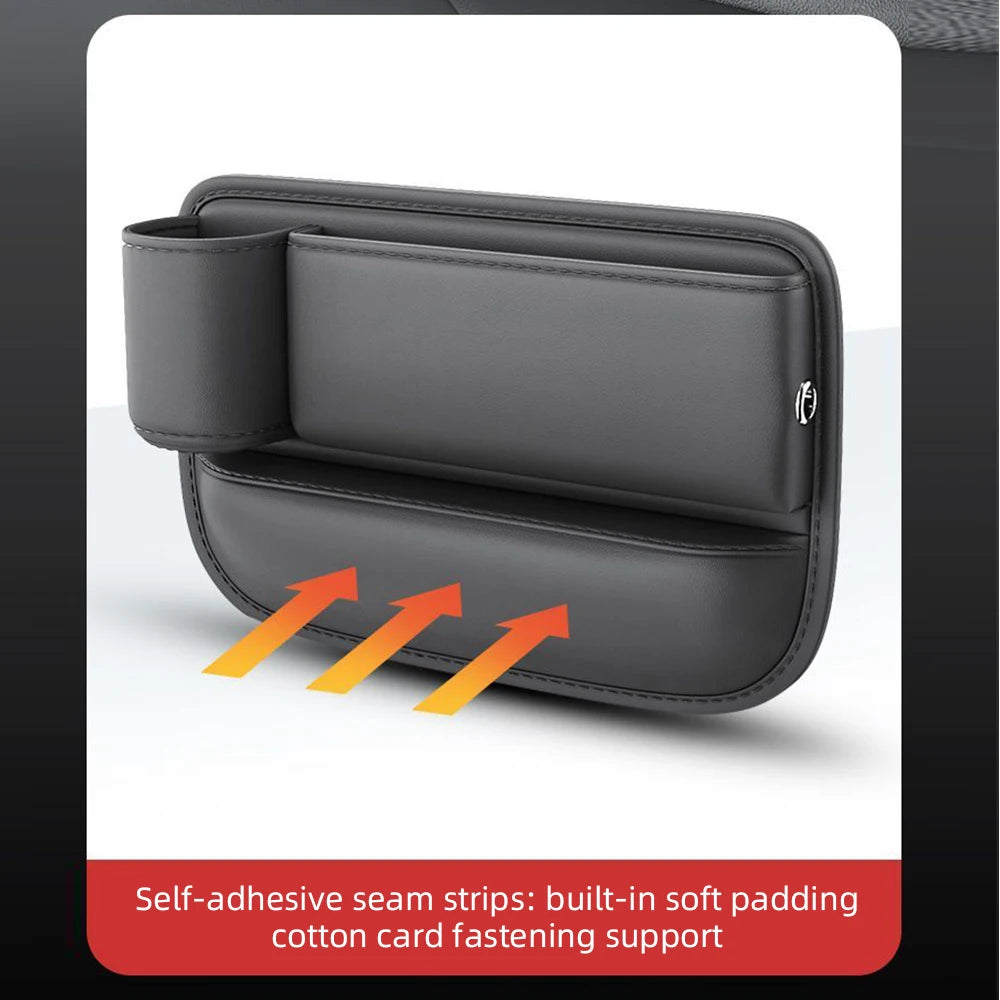 Leather Car Seat Gap Bag Multifunction Car Seat Organizer Auto Console Side Seat Plug Filler Organizer Box Car Interior