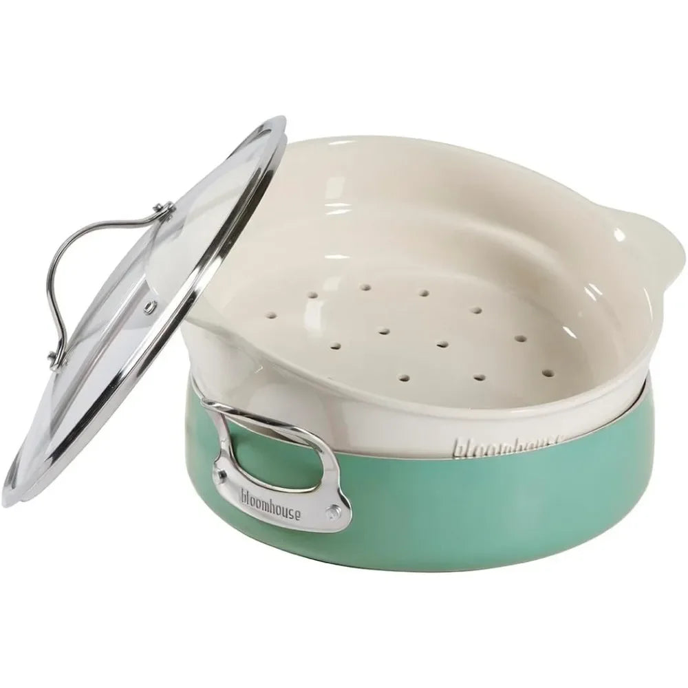 Triply Stainless Steel Pots and Pans Cookware Set W/Non-Stick Non-Toxic Ceramic Interior Oprah's Favorite Things