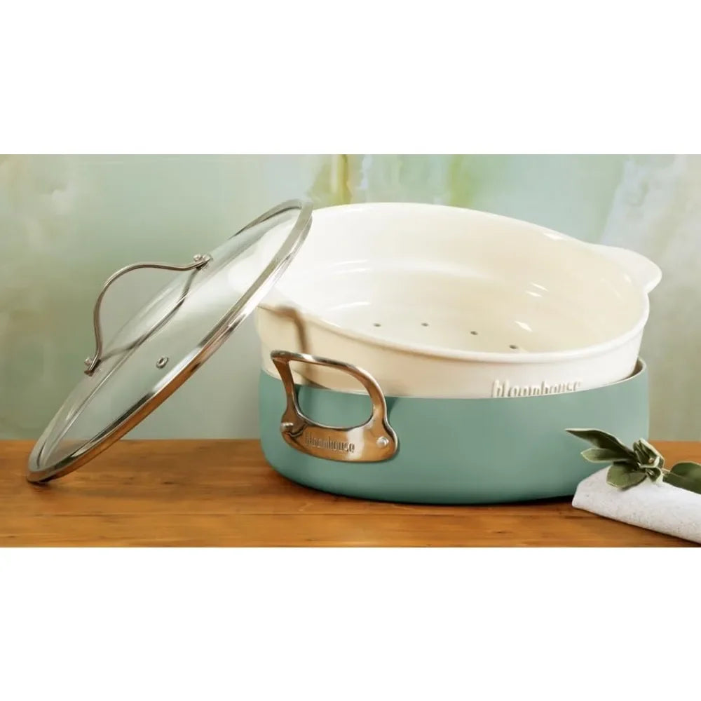 Triply Stainless Steel Pots and Pans Cookware Set W/Non-Stick Non-Toxic Ceramic Interior Oprah's Favorite Things