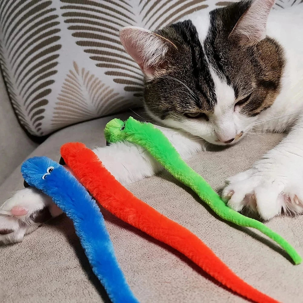 Cat Toy Accessories Worms Replacement Head Funny Cat Stick Pet Toys 5/10/6/11 Pcs Replace Plush