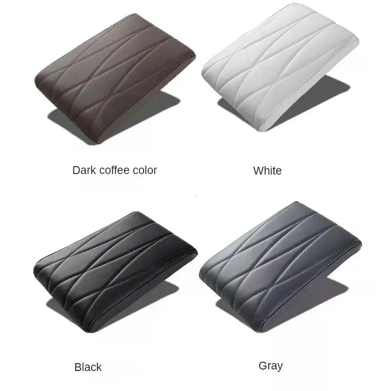 Leather Memory Foam Car Armrest Universal Center Cushion Stripe