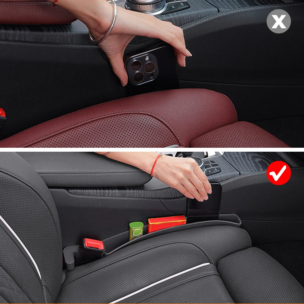 Car Seat Console Gap Filler Side Organizer Pocket Multifunctional Storage Bag Accessories