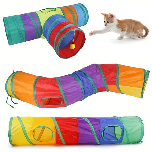 Cat Tunnel Foldable Cat Tunnel Pet Supplies Cat Play Tunnel Cat Toy Breathable Drill Barrel for Indoor loud paper